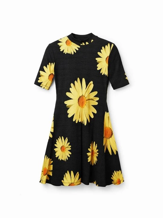Zdjęcie produktu Sukienka z dżerseju Desigual czarny