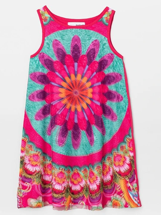 Zdjęcie produktu Sukienka z dżerseju Desigual różowy