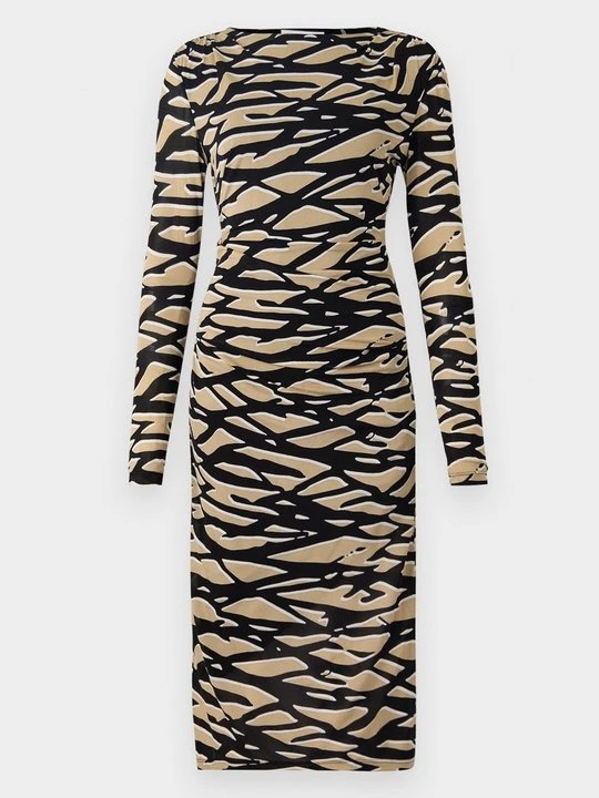 Zdjęcie produktu Sukienka z dżerseju Diane Von Furstenberg brązowy