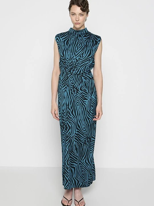 Zdjęcie produktu Sukienka z dżerseju Diane Von Furstenberg turkusowy