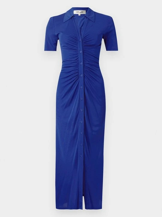 Zdjęcie produktu Sukienka z dżerseju Diane Von Furstenberg granatowy