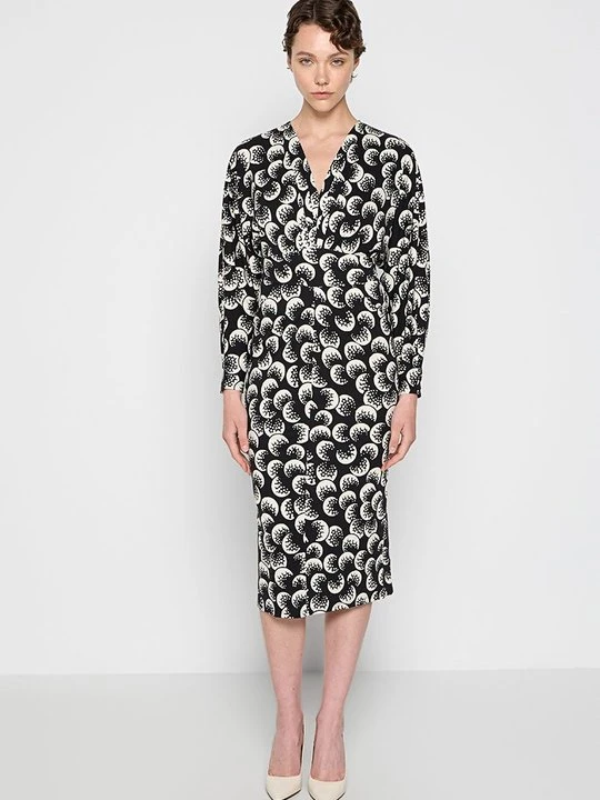 Zdjęcie produktu Sukienka z dżerseju Diane Von Furstenberg czarny