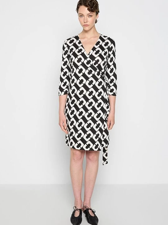 Zdjęcie produktu Sukienka z dżerseju Diane Von Furstenberg czarny
