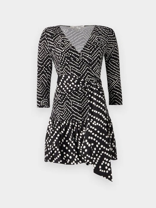 Zdjęcie produktu Sukienka z dżerseju Diane Von Furstenberg czarny