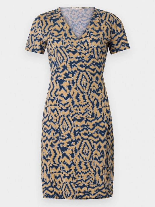 Zdjęcie produktu Sukienka z dżerseju Diane Von Furstenberg jasny brąz