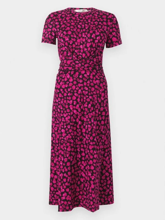 Zdjęcie produktu Sukienka z dżerseju Diane Von Furstenberg fioletowy