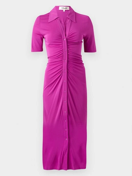 Zdjęcie produktu Sukienka z dżerseju Diane Von Furstenberg fioletowy