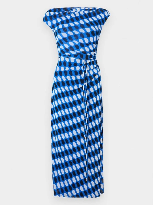 Zdjęcie produktu Sukienka z dżerseju Diane Von Furstenberg niebieski