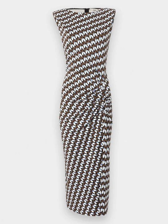 Zdjęcie produktu Sukienka z dżerseju Diane Von Furstenberg niebieski
