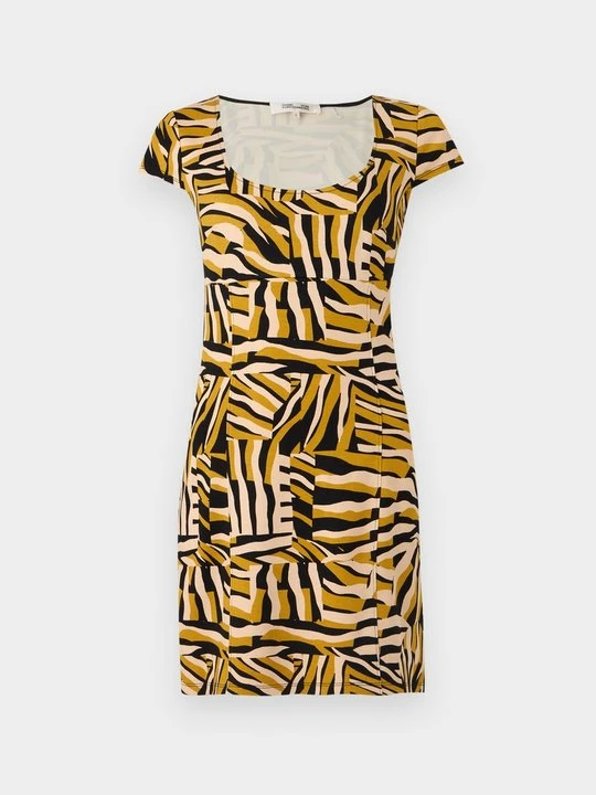 Zdjęcie produktu Sukienka z dżerseju Diane Von Furstenberg jasny brąz