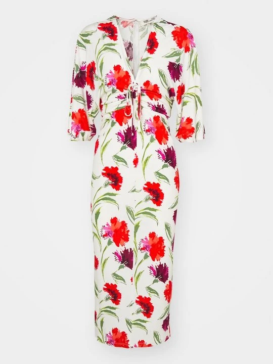 Zdjęcie produktu Sukienka z dżerseju Diane Von Furstenberg czerwony