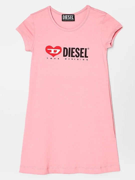Zdjęcie produktu Sukienka z dżerseju Diesel różowy