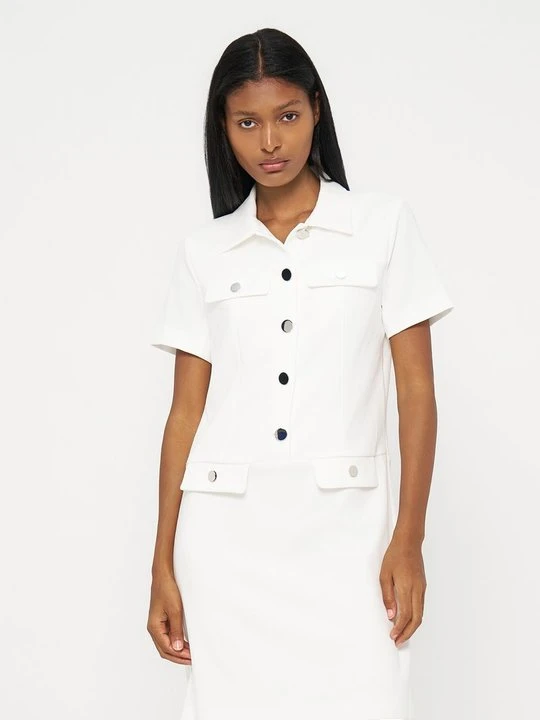 Zdjęcie produktu Sukienka z dżerseju DKNY mleczny