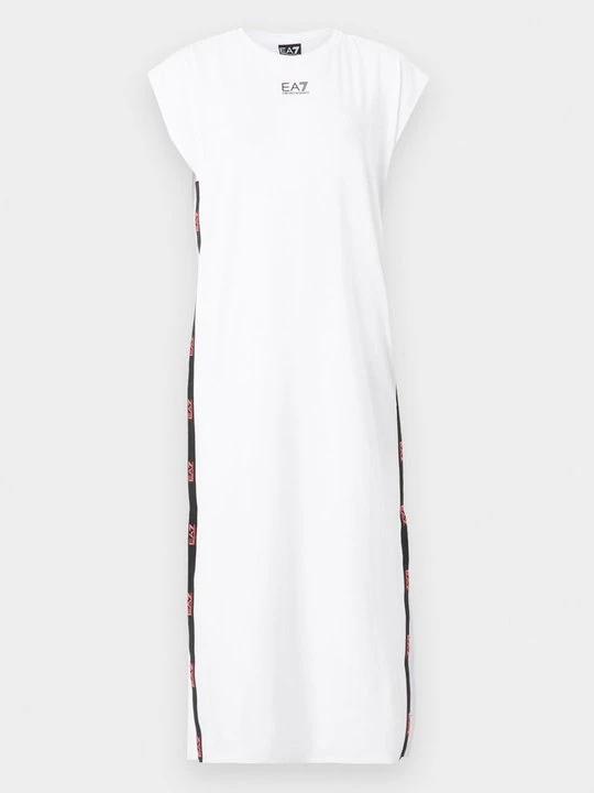 Zdjęcie produktu Sukienka z dżerseju EA7 Emporio Armani biały