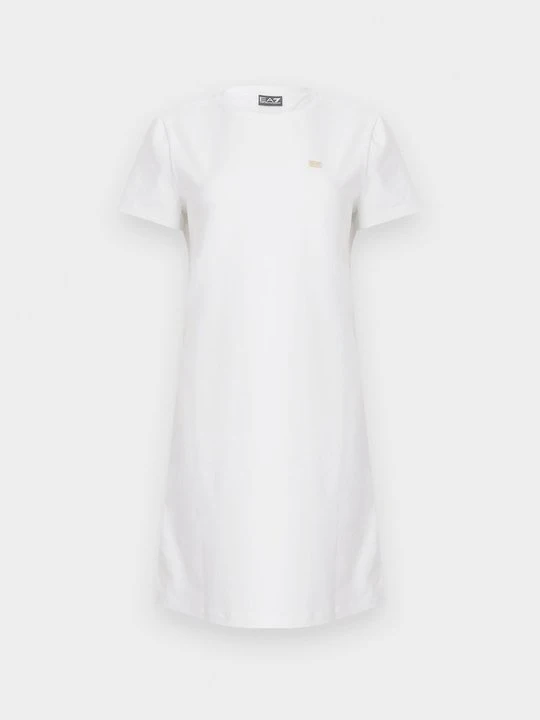 Zdjęcie produktu Sukienka z dżerseju EA7 Emporio Armani biały