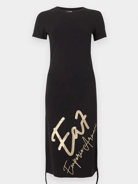 Zdjęcie produktu Sukienka z dżerseju EA7 Emporio Armani czarny