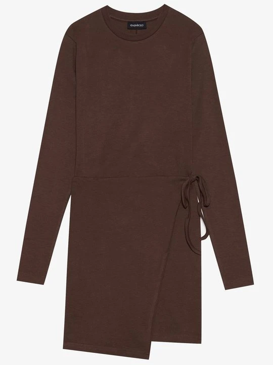 Zdjęcie produktu Sukienka z dżerseju Even&Odd By Zalando ciemnobrązowy