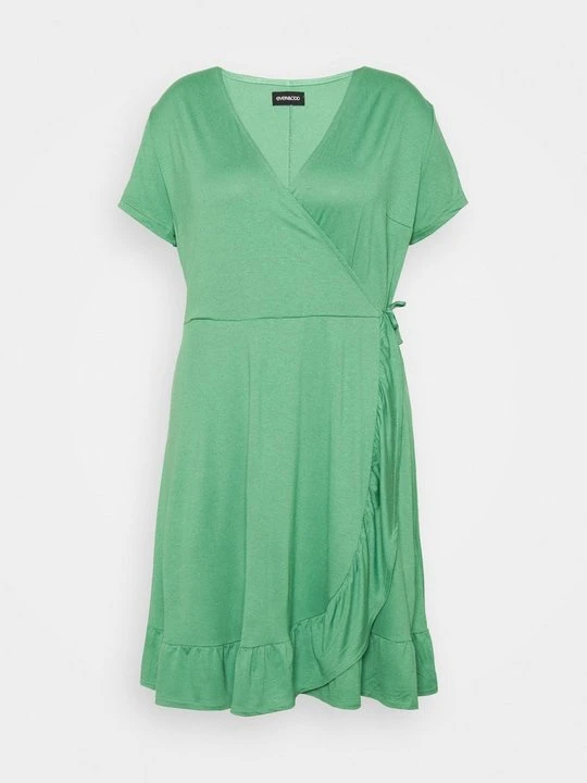 Zdjęcie produktu Sukienka z dżerseju Even&Odd Curvy By Zalando ciemnozielony
