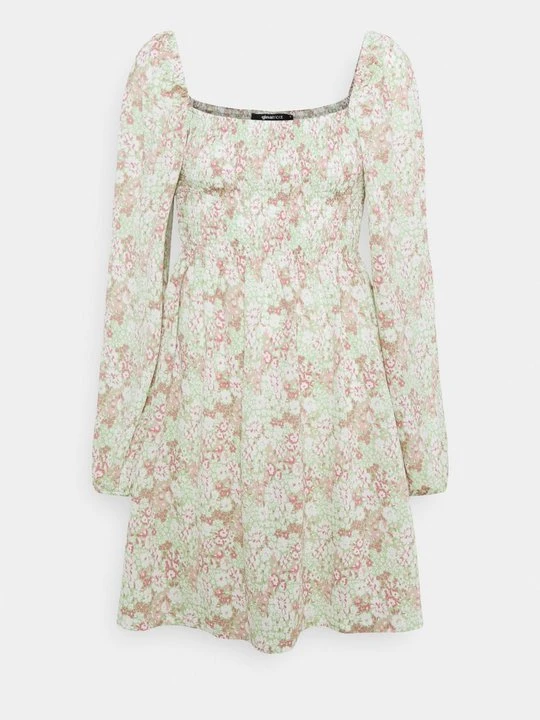 Zdjęcie produktu Sukienka z dżerseju Gina Tricot zielony