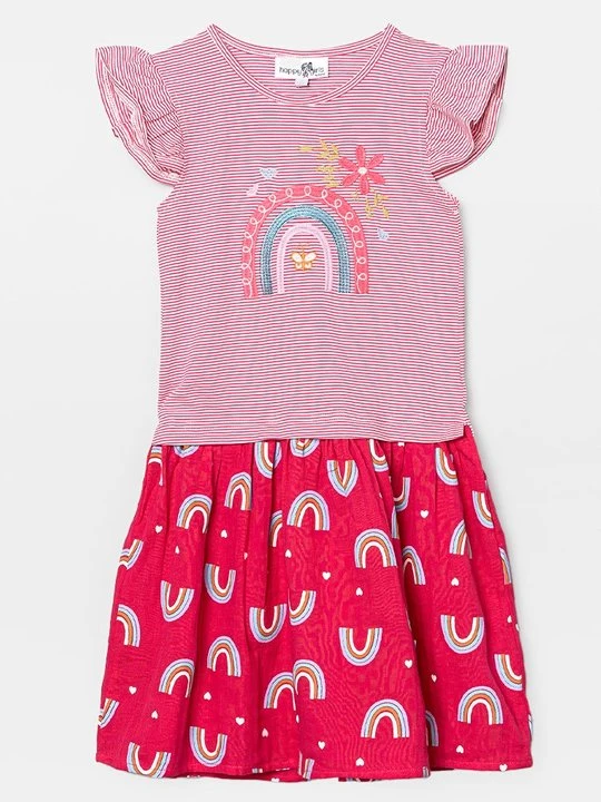 Zdjęcie produktu Sukienka z dżerseju Happy Girls różowy