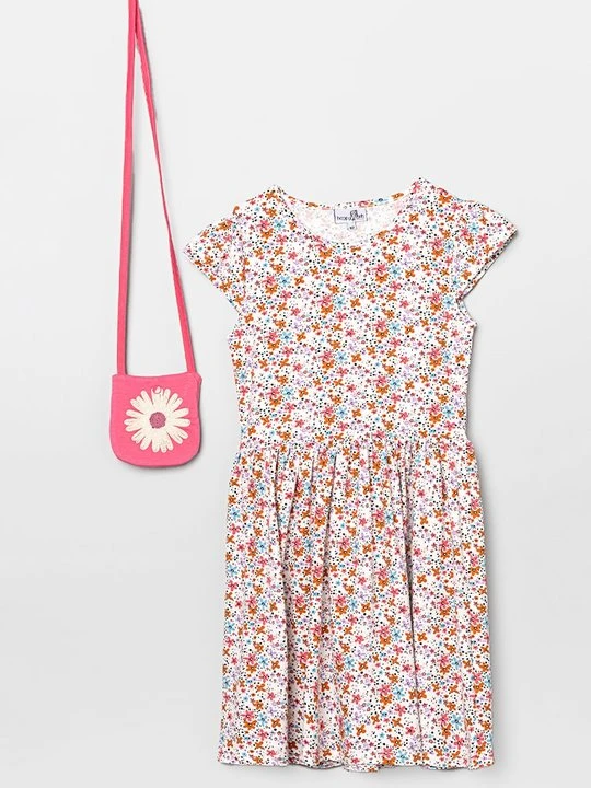 Zdjęcie produktu Sukienka z dżerseju Happy Girls różowy