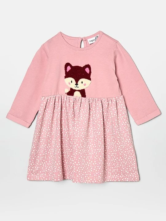 Zdjęcie produktu Sukienka z dżerseju Happy Girls jasnoróżowy