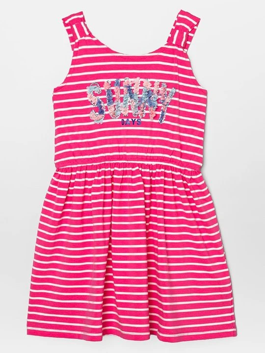 Zdjęcie produktu Sukienka z dżerseju Happy Girls różowy