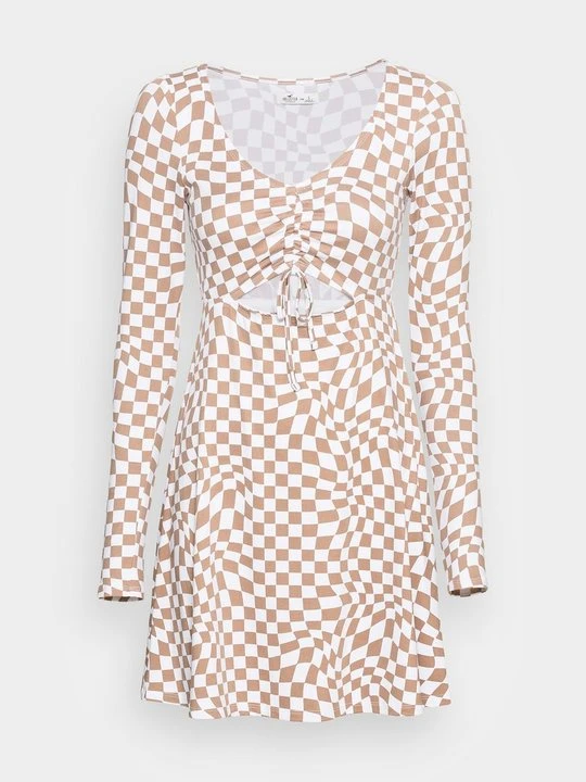 Zdjęcie produktu Sukienka z dżerseju Hollister Co. pomarańczowy