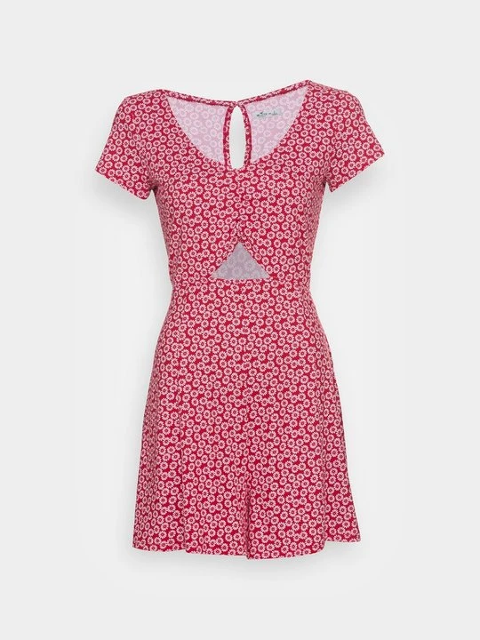 Zdjęcie produktu Sukienka z dżerseju Hollister Co. czerwony