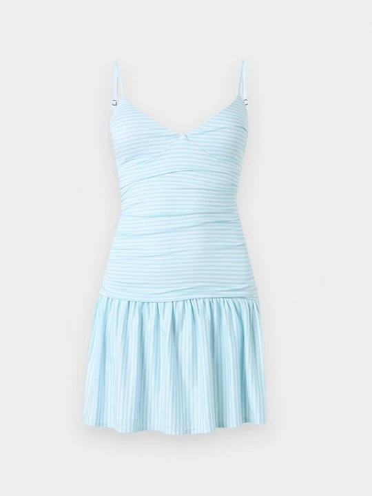 Zdjęcie produktu Sukienka z dżerseju Hollister Co. jasnoniebieski