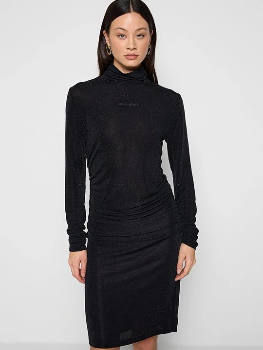 Zdjęcie produktu Sukienka z dżerseju KARL LAGERFELD czarny