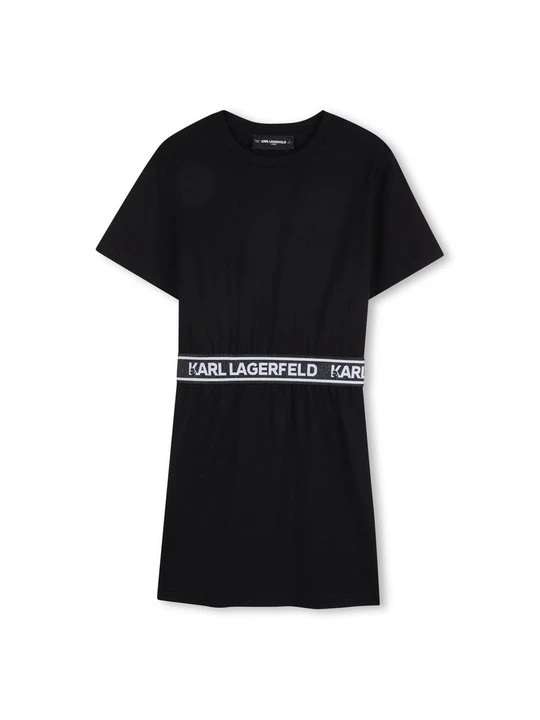 Zdjęcie produktu Sukienka z dżerseju KARL LAGERFELD czarny