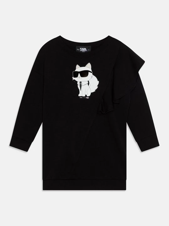 Zdjęcie produktu Sukienka z dżerseju KARL LAGERFELD czarny