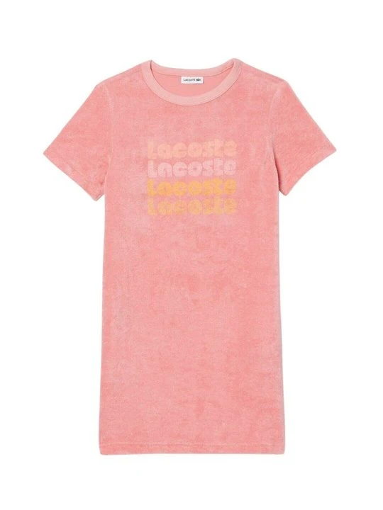 Zdjęcie produktu Sukienka z dżerseju Lacoste jasnoróżowy