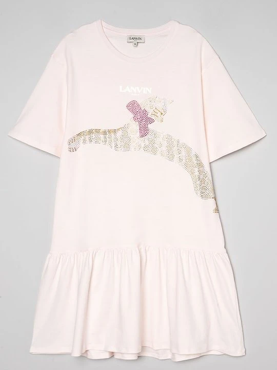 Zdjęcie produktu Sukienka z dżerseju Lanvin jasnoróżowy