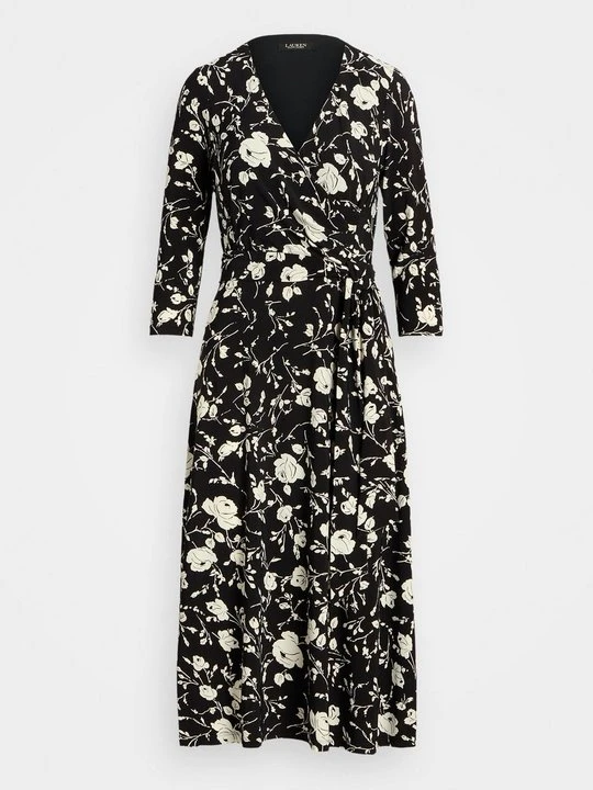 Zdjęcie produktu Sukienka z dżerseju Lauren Ralph Lauren mleczny