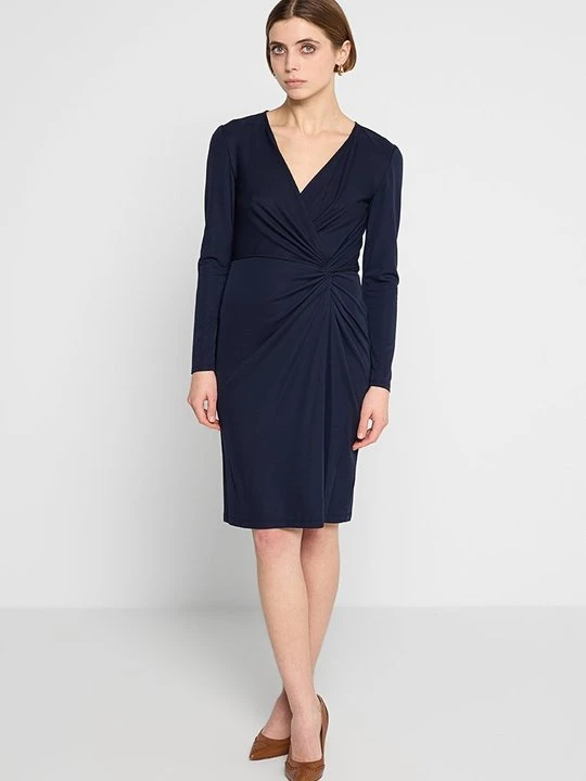 Zdjęcie produktu Sukienka z dżerseju Lauren Ralph Lauren granatowy