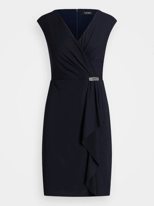 Zdjęcie produktu Sukienka z dżerseju Lauren Ralph Lauren granatowy