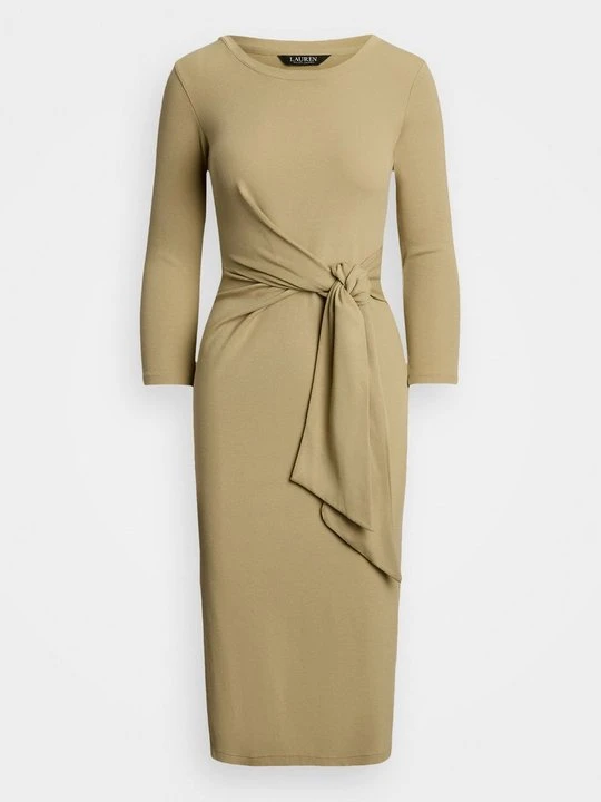 Zdjęcie produktu Sukienka z dżerseju Lauren Ralph Lauren wielbłądzi