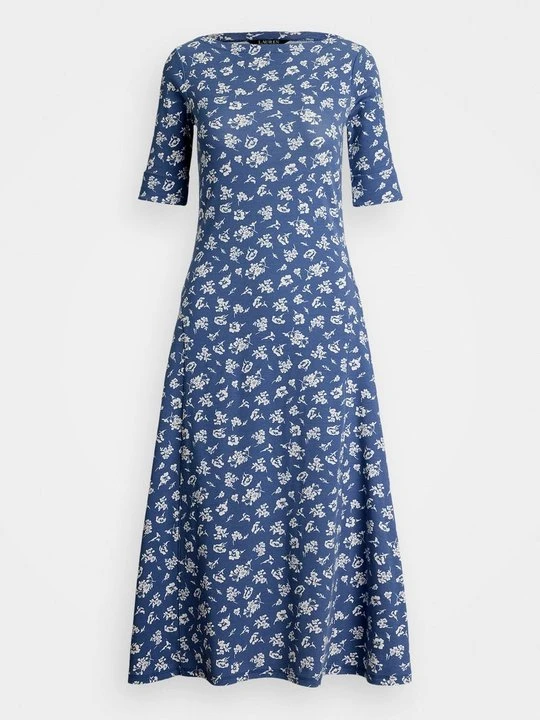Zdjęcie produktu Sukienka z dżerseju Lauren Ralph Lauren granatowy
