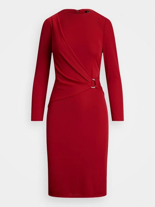 Zdjęcie produktu Sukienka z dżerseju Lauren Ralph Lauren czerwony