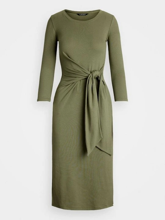 Zdjęcie produktu Sukienka z dżerseju Lauren Ralph Lauren jasnozielony