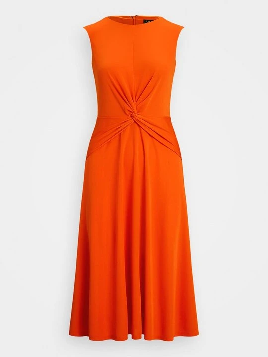 Zdjęcie produktu Sukienka z dżerseju Lauren Ralph Lauren pomarańczowy
