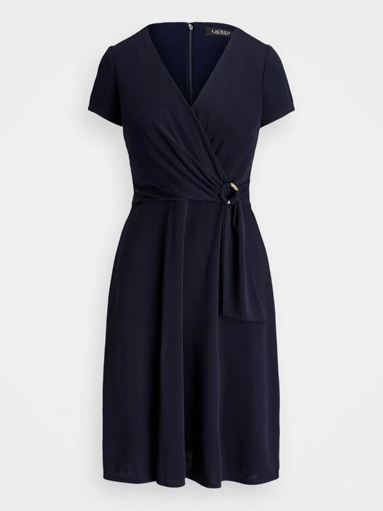 Zdjęcie produktu Sukienka z dżerseju Lauren Ralph Lauren granatowy