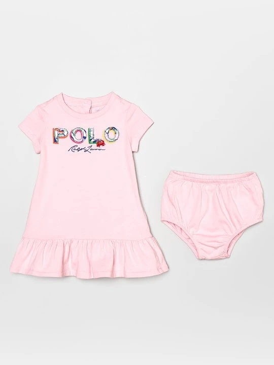 Zdjęcie produktu Sukienka z dżerseju Lauren Ralph Lauren różowy