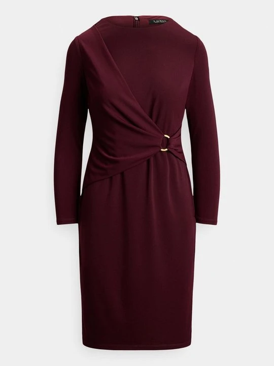 Zdjęcie produktu Sukienka z dżerseju Lauren Ralph Lauren bordowy