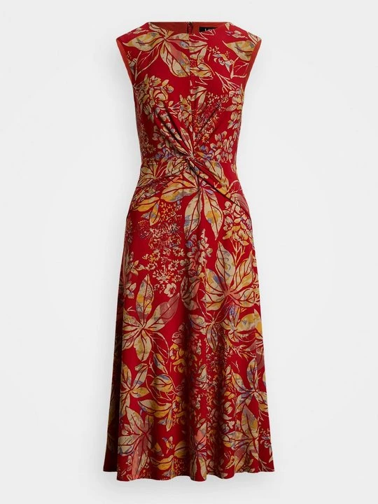 Zdjęcie produktu Sukienka z dżerseju Lauren Ralph Lauren czerwony