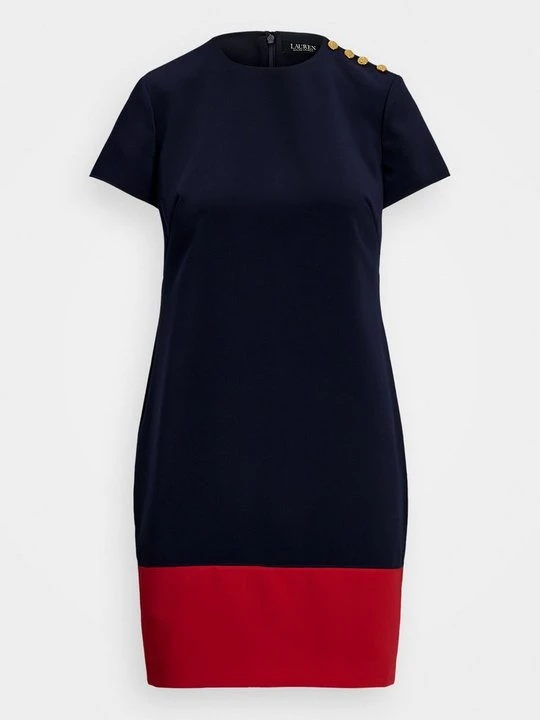 Zdjęcie produktu Sukienka z dżerseju Lauren Ralph Lauren granatowy