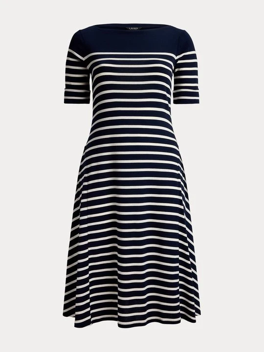 Zdjęcie produktu Sukienka z dżerseju Lauren Ralph Lauren granatowy