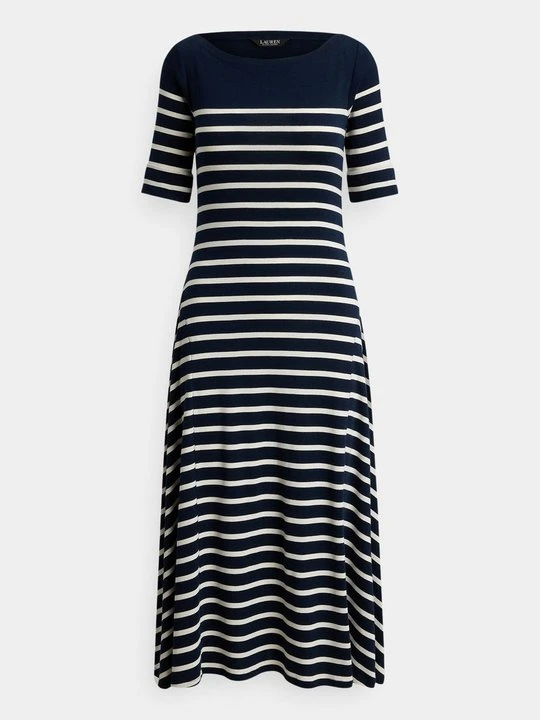 Zdjęcie produktu Sukienka z dżerseju Lauren Ralph Lauren granatowy